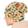 Berets Fashion Board Game Skullies Beanies Caps Unisex Winter Warm gebreide hoed vrouwen mannen cool volwassen schaakbonnethoeden buiten ski pet