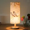 Lampes de table lampe éolienne chinoise Chambre de lit moderne Style chaud créatif