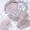 Paznokcie brokat 1jar krystaliczny diament w proszku tęczowy kolor błyszczące sztuka pigment holograficzny mikro wiertarka manicure dekoracja 230814