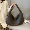 Evening Bags Brand Tote Designer Woven Leather High Quality Women's Shoulder Bags Luxury Leather Large Capacity Tote Bag Casual Versatile 230814