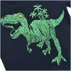 Pigiami per bambini estate set da pigiano set dinosauro pjs manica corta cotone cotone sonno abbigliamento dino abbigliamento per bambini outfit 2-7t 21072 dhxgj