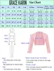 Maglieria femminile giacca da donna a maglia a maglia smerlata maglione cardigan maglione 3/4 maniche aperte altero scrollata le camicette e camicie del bordo ondulato