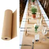 Enrolamento de presentes 30 metros de papel de embrulho marrom kraft rold roll natural embrulhando papel decorativo presente de casamento festas de embrulho R230814