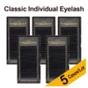 False wimpers LashProfessor 16Rows 5Cases/Lot Classic Individual Eyelash Extension Lashes Mat Black Professional Soft Natural Volume Russian 230814