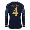 23 24 ALABA CAMAVINGA Mens Soccer Jerseys MODRIC TCHOUAMENI KROOS VALVERDE RUDIGER Long Sleeve Player Home Away 3rd Football Shirts