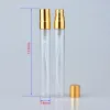 wholesale Wholesale Packing Bottles 2.5ml 5ml 10ml Portable Mini Travel Glass Perfume Bottles Atomizer 3 color Parfum Bottles For Spray LL