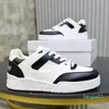 2023-TOP Luxury Men Sneakers Chaussures Las Lace Up Up Calfskin Trainers en cuir technique Semelle Sole Fête de mariage Foot-Wear