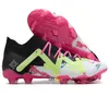 Sac cadeau Chaussures de football de qualité Future Ultimate FG Premium Pelouse naturelle Neymars Chaussures tricotées Hommes Cuir souple Crampons d'entraînement confortables Taille US 7-11.5