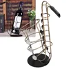 Tumblers Wijnfleshouder Metaal Figurines Saxofoon Practical Craft Home Decor Accessories Desktop Bar Display Stand Ornament 230814