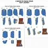 Ternos masculinos praia casamento azul masculino homme man blazers baile party slim fit ternão masculino 2 peças calças groomsmen