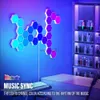 Wall Lamps RGB WIFI LED Hexagon Light Indoor Wall Light APP Remote Control Night Light Computer Game Room Bedroom Bedside Decoration HKD230814