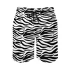 Shorts masculinos clássico zebra retro tronco de natação preto e branco listras homem rápido secagem esportiva plus size calças curtas