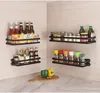 Kitchen Storage Organizer Wall Mount Bracket Holder Shelf For Spice Jar Rack Cabinet Shelves Gadgets Supplies MJ