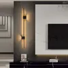 ウォールランプモダンクリエイティブストリップLED 122cmの黒い背景装飾ライトリビングルームの寝室の家の照明器具