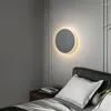 Lampada a muro moderno circolare creativo bianco nero grigio grigio tocco cct per la navario camera da letto trimestre