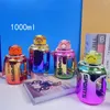 Water Bottles 1000ml Bottle Electroplate Large Capacity Sports Reusable Food Grade Drinking PC Leakproof Cup