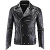 Herrjackor Mens Läder Högkvalitativ klassisk motorcykeljacka Male Plus Faux Leather Jacket Men Spring Drop 230814