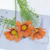 Fleurs décoratives Flors simulées Touch Hydratant Chrysanthemum Persan Sunflower Home Wedding Decoration Fabric de soie Artificiel