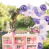 Dekoracja balon girlanda różowe białe złote balony na baby shower dzieciak urodzinowy