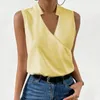 Blouses femininas Trendy colete top suor de absorção casual casual cross cross cross cross helas solt pure color tank versátil