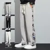 Pantalons masculins Joggers Casual Mens Harajuku Fashion Japan Kpop Chic School Étudiant régulier de pantalons d'anime hétéro