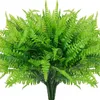 Fiori decorativi 4pcs pteridophyta piante artificiali foglie di felce persiane giardino finto erba verde pentola appesa arredamento