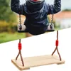 Camp Furniture Kids Wooden Swing With Sturdy Rope Garden Seat Chair Toys Durable Hanging For Outdoor Playground