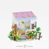 Bloki 643pcs City Street Building Building Fairytale Town Coffee Popołudniowa herbata Flower House Mini Blocks Toys dla dzieci R230814