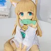 Action Toy Figures 12cm My Cat Is A Lovely Girl Anime Figure Soybean PVC Collectible Model Doll 230814