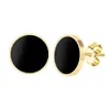 Stud Stainless Steel Earrings Trend Korean Fashion Aesthetic Round For Women Jewelry Party Girls Gifts 230814