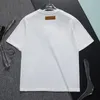 Designer Brand Tees T shirts voor heren Pure katoenen korte mouw T-shirt shirt Letters borduurwerk zomer casual anti-shrink herenkleding zwart wit