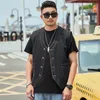 Men's Vest Men Denim Jean Jacket Sleeveless Coats Casual Streetwear Cowboy Male Female Loose Plus Size 7XL 8XL 230812