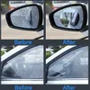 2PCS Set Car Rear View Miroir Protection Anti Fog Miroir de voiture Fenêtre Clean Film Film Imperpose Anti-brouillard Anti-Glare Car Sticker276K