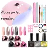 Manicure set voor nagelverlengingen gel nagellakset acryl kit poly nagelgel set met UV LED -nagellampgel kits nagel