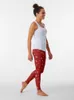 Active Pants Christmas Snowflake Pattern Leggings FLARED Gymkläder för kvinnor PROSE UP Fitness