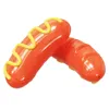 Soundable Dog Toothbrush Teething Stick Hot Dog Grilled Sausage Dog Toys Pet Supplies Wholesale