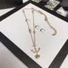 Collana design di lusso Collane in acciaio inossidabile con piastre inossidabile in oro 18K Accessori per gioielli da sposa a cittadini per donne accessori per matrimoni X227