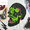 GA Depts Atk Skull Flame Earth Simple Printing Round Neck Cotton Loose With Men and Women Summer Casual Fashion Kort ärm