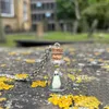 Подвесные ожерелья Усыночная ожерелье -призраки светятся в темно -жутком обаянии крошечная бутылка для ювелирных подарков