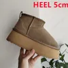 Thick Bottom Super Ultra Mini boots Winter Snow Boots Fur Ladies tazz Boots Real Sheepskin Wool Low-cut Warm Fur Shoes Man&Women Short Boots 2023