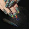 Nagel glitter holografisk pulver set holo silver gnugga damm svartrosa krom laserpigment för DIY manikyr chi3601 230814