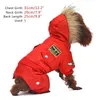 Varmt vinter varmt tjockt för stora små hund husdjurskläder vadderad hoodie jumpsuit byxor kläder xs-5xl varm ny ankomst gratis frakt hkd230812