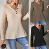 Camisas femininas Tilorraine Spring 2023 Europeias e American Roupas estão vendendo Moda Solid Button Top Sirt Women Women