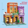 Blokkeert City Street View Creative Square Expert Grand Emporium Model Mini Micro Bouwstenen Modulair miniatuurspeelgoed voor R230814