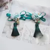 Hair Accessories Ancient Style Flower Bowknot Tassel Headdress Children's Clip Hanfu Hairpin Retro Decor Girl Gift 1 Pair