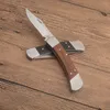 BK R3812 Faca dobrável 440C Wood Blade Wood com alça de aço inoxidável Campo de camping ao ar livre EDC Pocket Knives com caixa de varejo