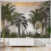 Tapestries King Landscape Plant Tapestry Natural Simple Tropical Wall Hanging Eesthetics Dormitory Home Decor R230812