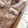 Designers Womens Leather Jacket For Women Spring Autumn Lady Bomber Jackets Motorcycle 100% Real Sheepskin Coats