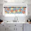 Curtain Lemon Orange Cherry Leaves Fruit Kitchen Small Tulle Sheer Short Bedroom Living Room Home Decor Voile Drapes