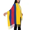 Szaliki kobiety szaliki Tassel głowa flaga flagi Kolumbia femme cienki jesienna wiosna wiosna zimowa bandana